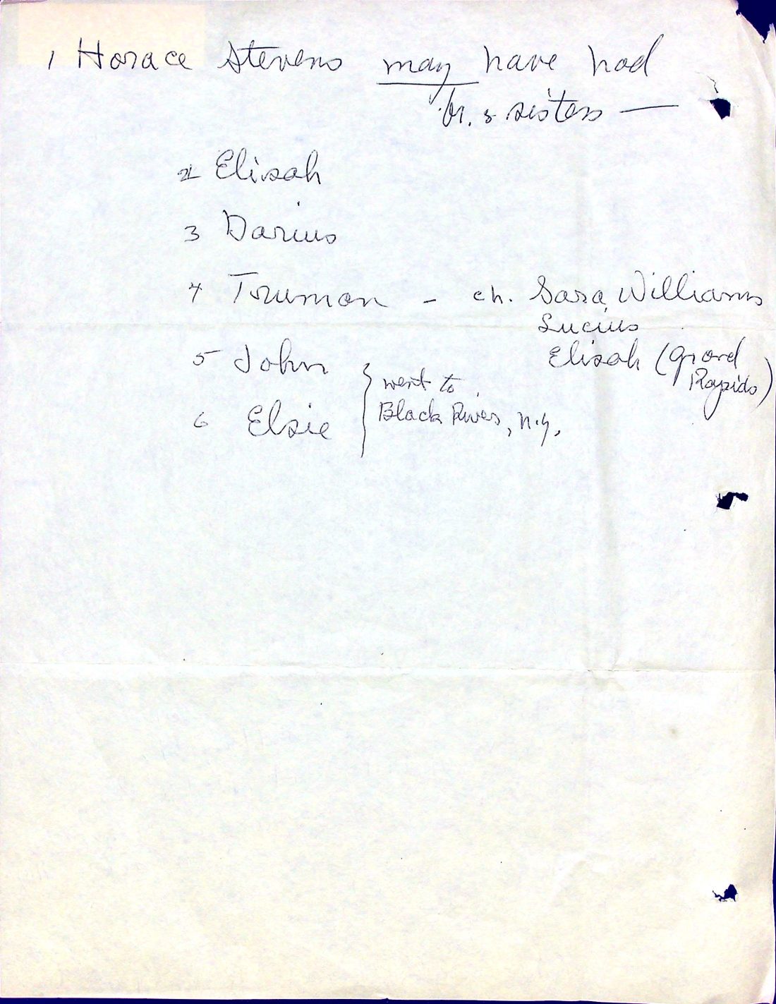 STEVENS, Horace (b. Poultney d. N.Y.) 2